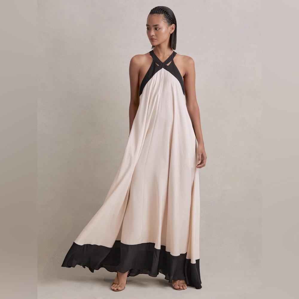 REISS Aubree Halter Maxi Dress Size 10 US (UK14) NWT still in original bag!